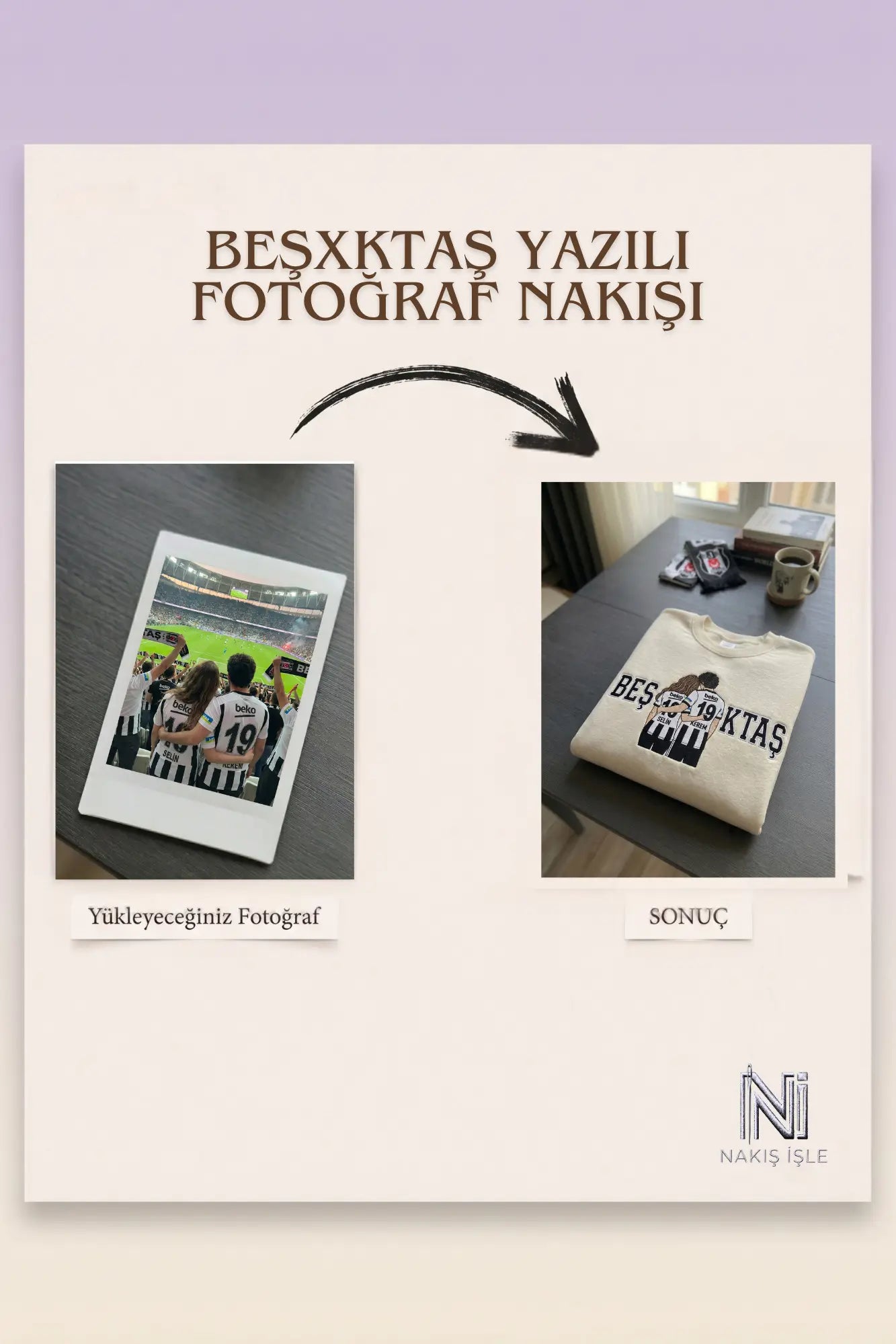 Kişiye Özel Takımlı Çift Nakışı