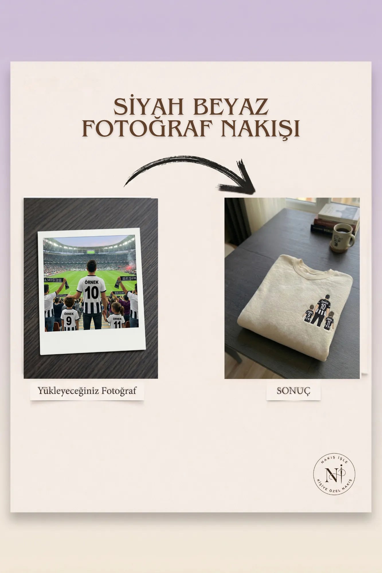 Siyah-Beyaz Formalı Baba-2 Çocuk: El Ele