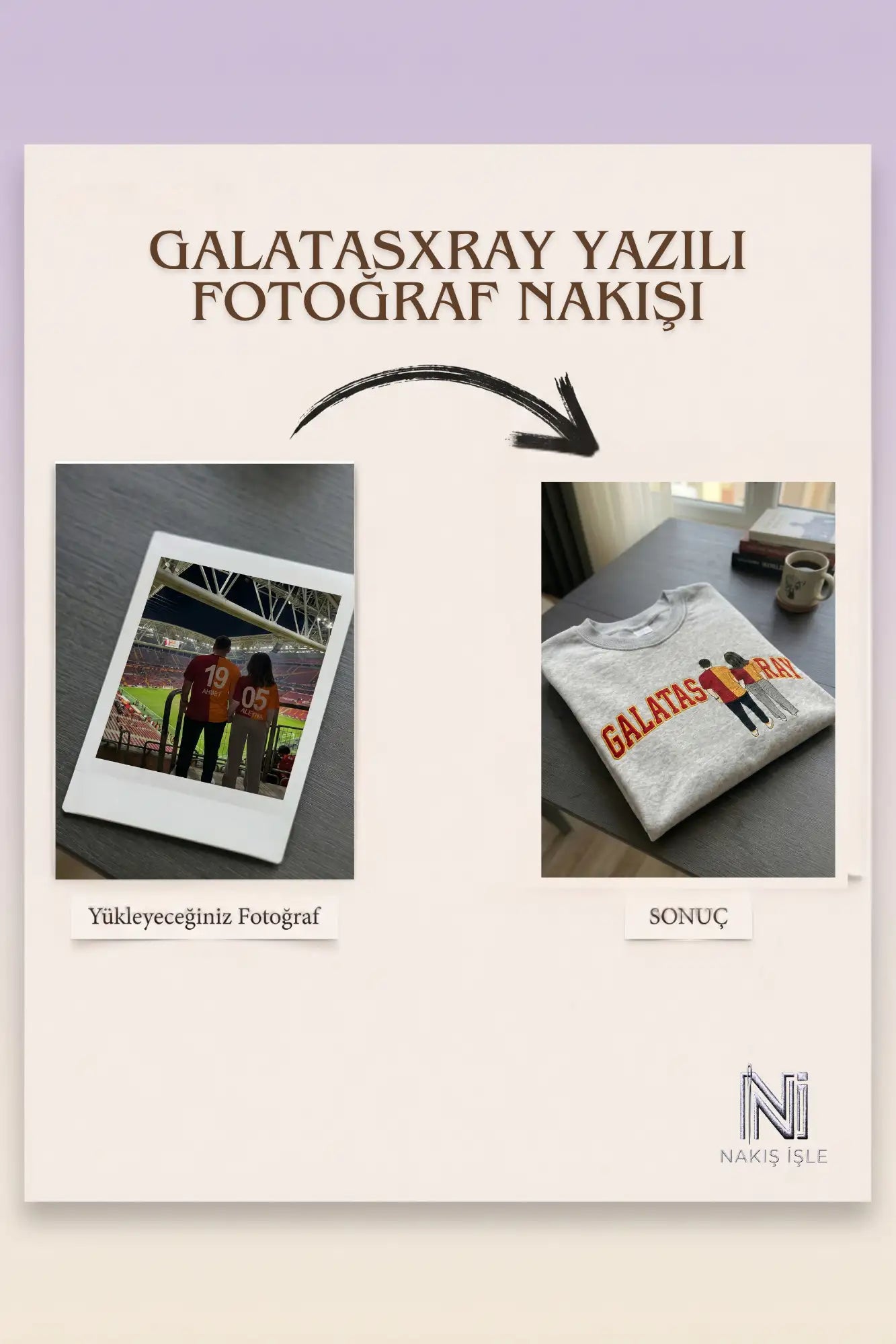 Kişiye Özel Takımlı Çift Nakışı