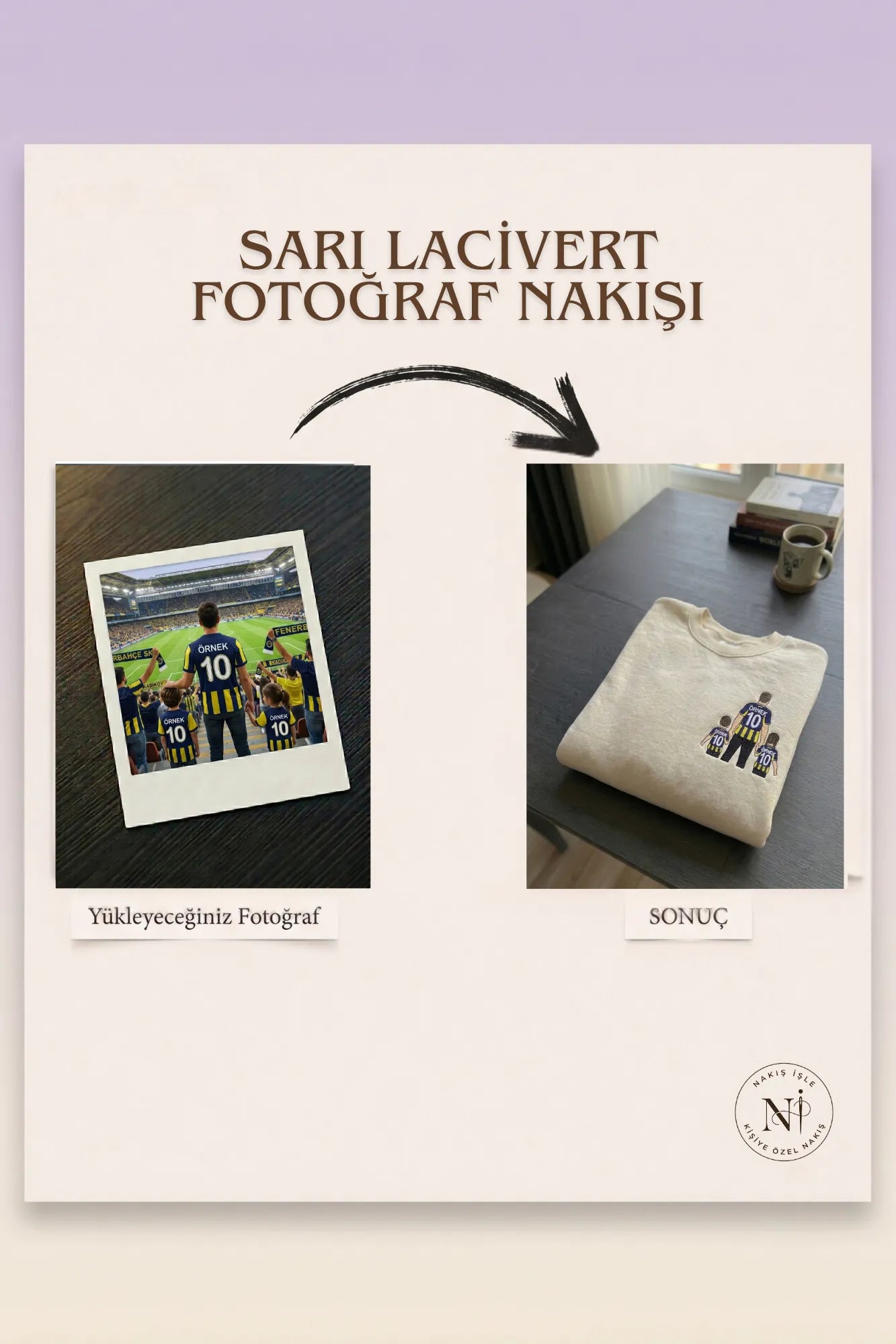 Sarı-Lacivert Formalı Baba-2 Çocuk: El Ele