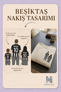 Siyah-Beyaz Formalı Anne-Baba-Çocuk