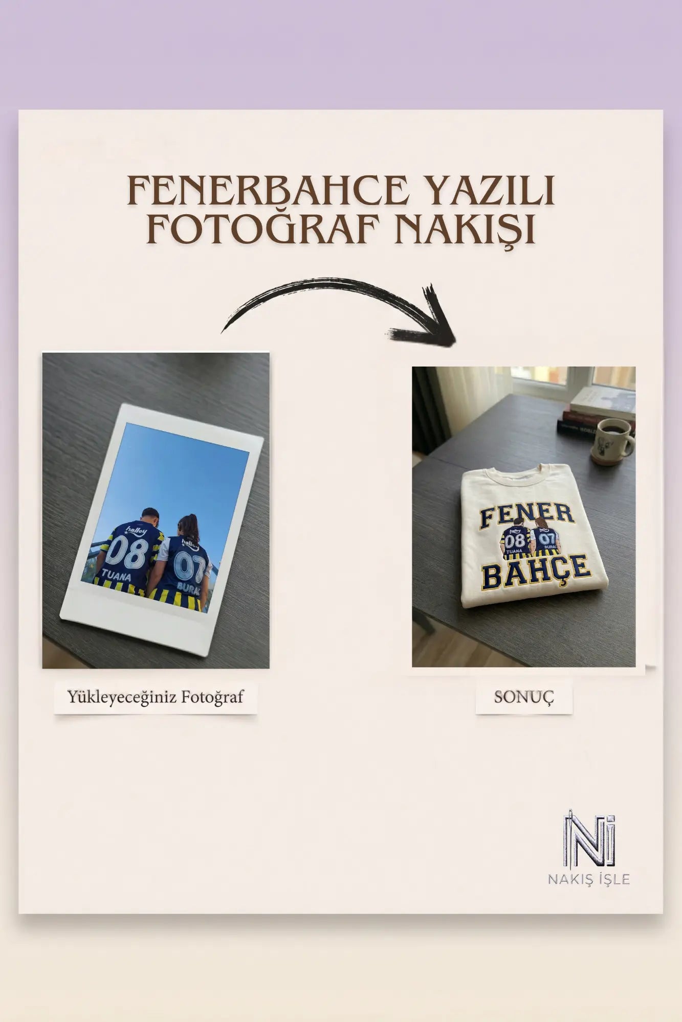 Kişiye Özel Takımlı Çift Nakışı
