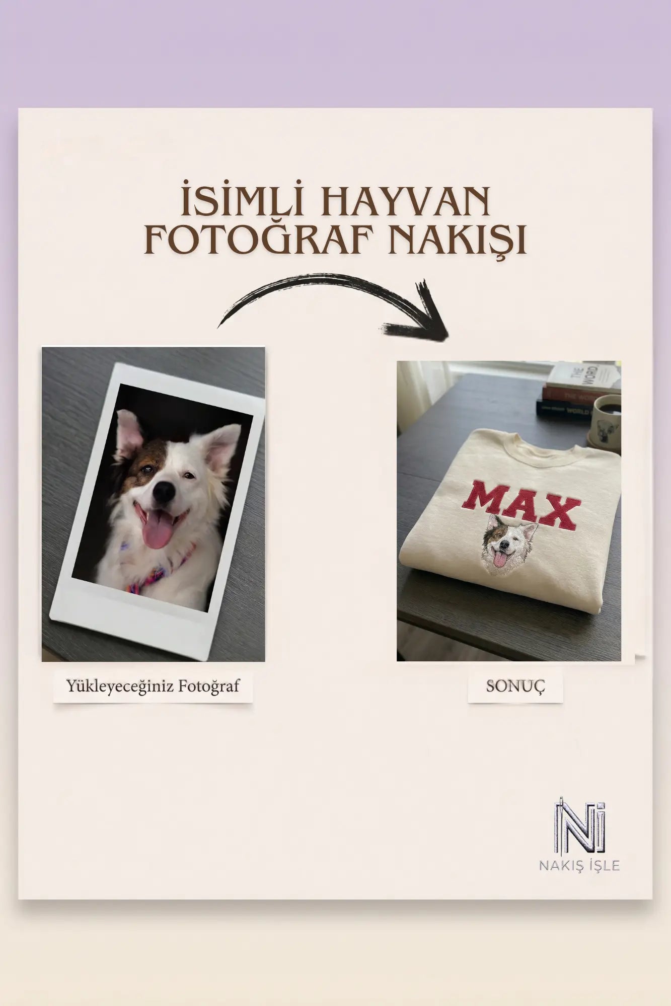 Kişiye Özel Hayvan Fotoğraf Nakışı