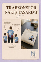 Bordo-Mavi Formalı Baba-2 Çocuk: El Ele
